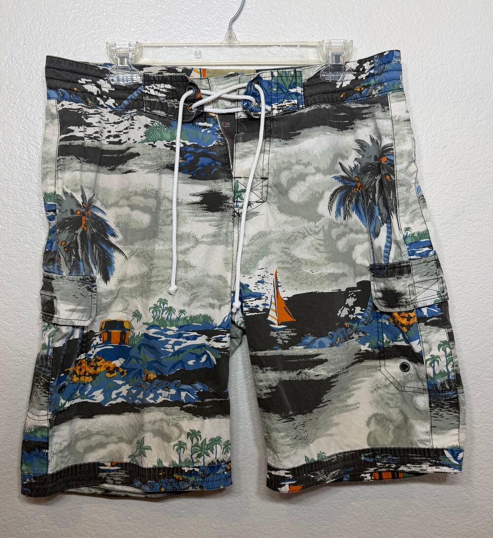 Old Navy Men's Tropical Swim Trunks Size Med 36 in waist